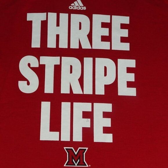 Adidas NCAA Miami University Climalite Tee X-Large - Picture 3 of 5